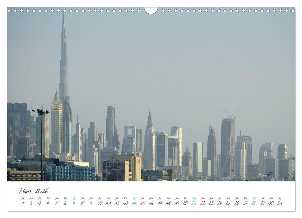 Dubai, die Stadt der Superlative. (CALVENDO Wandkalender 2026)