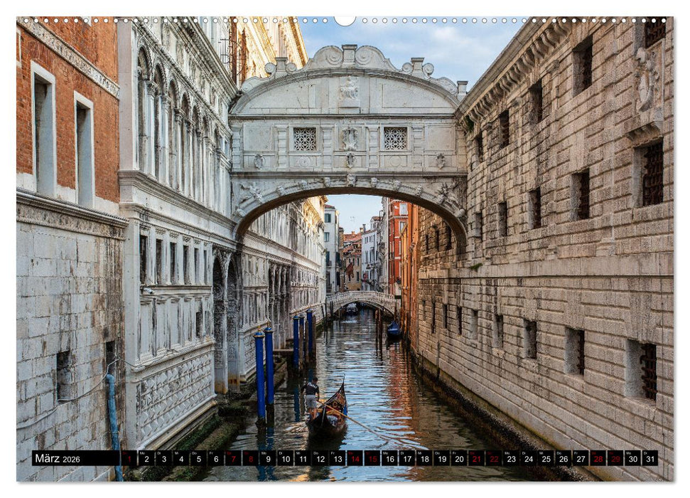 Sehnsuchtsort Venedig (CALVENDO Premium Wandkalender 2026)