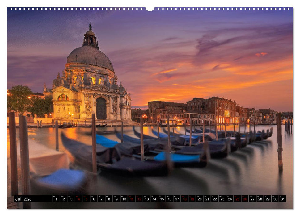 Sehnsuchtsort Venedig (CALVENDO Premium Wandkalender 2026)