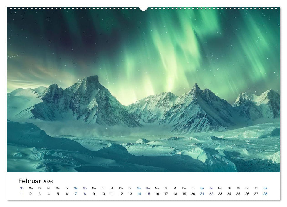 Aurora Borealis - Der Zauber der Nordlichter (CALVENDO Premium Wandkalender 2026)