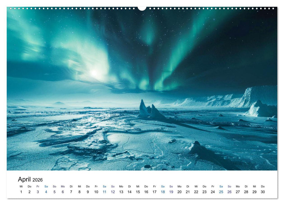 Aurora Borealis - Der Zauber der Nordlichter (CALVENDO Premium Wandkalender 2026)