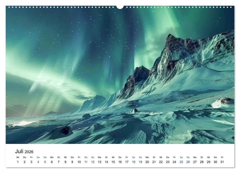 Aurora Borealis - Der Zauber der Nordlichter (CALVENDO Premium Wandkalender 2026)