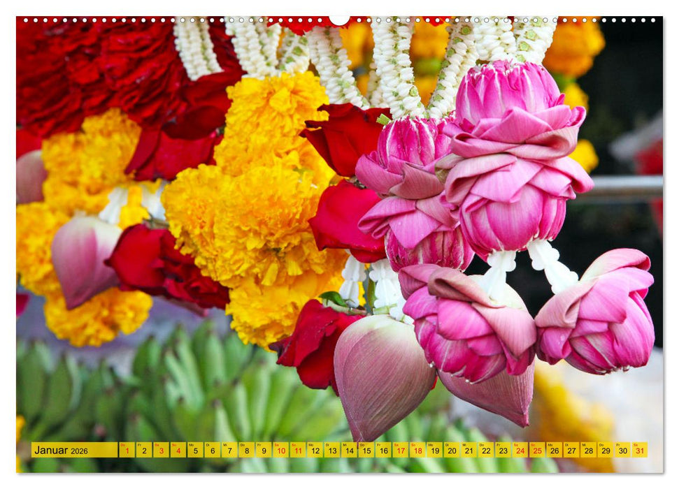 Farbenfrohes Thailand (CALVENDO Premium Wandkalender 2026)