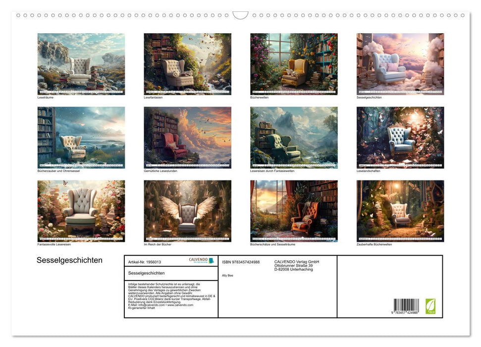 Sesselgeschichten (CALVENDO Wandkalender 2026)
