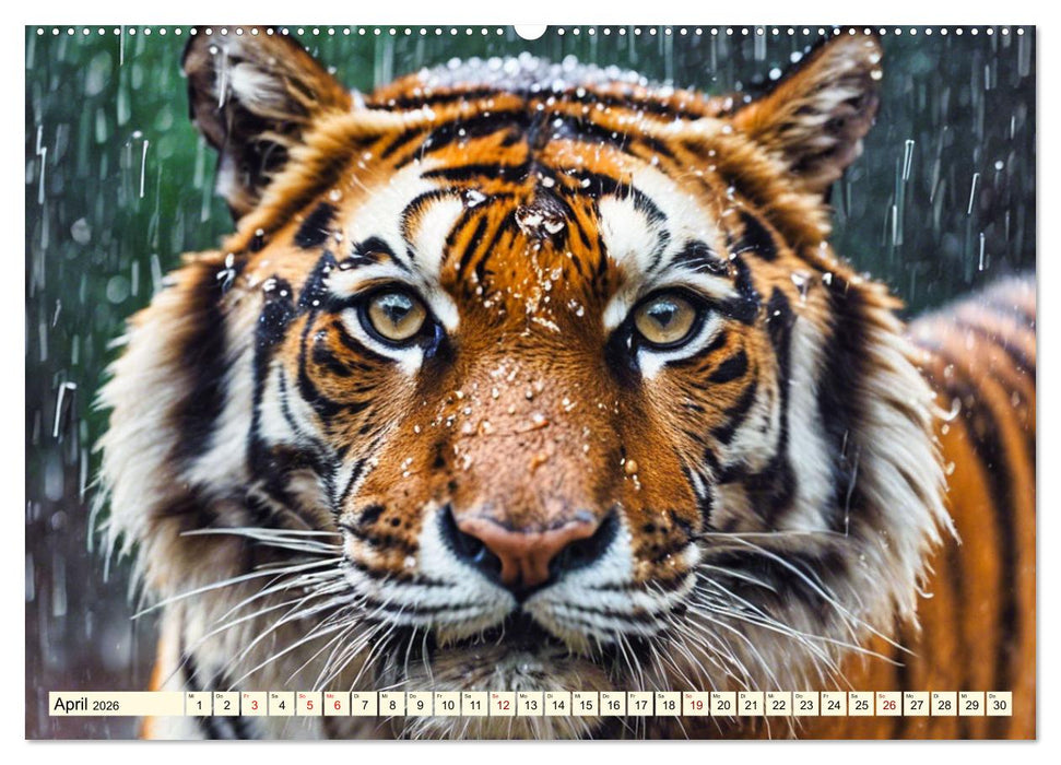 Tiger ganz nah (CALVENDO Premium Wandkalender 2026)