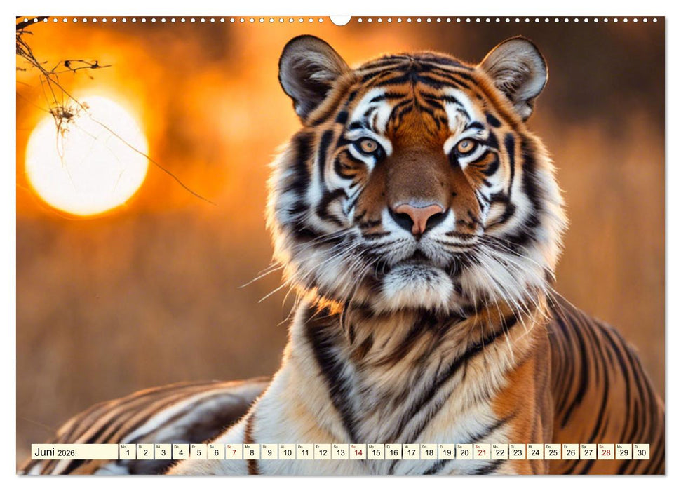 Tiger ganz nah (CALVENDO Premium Wandkalender 2026)