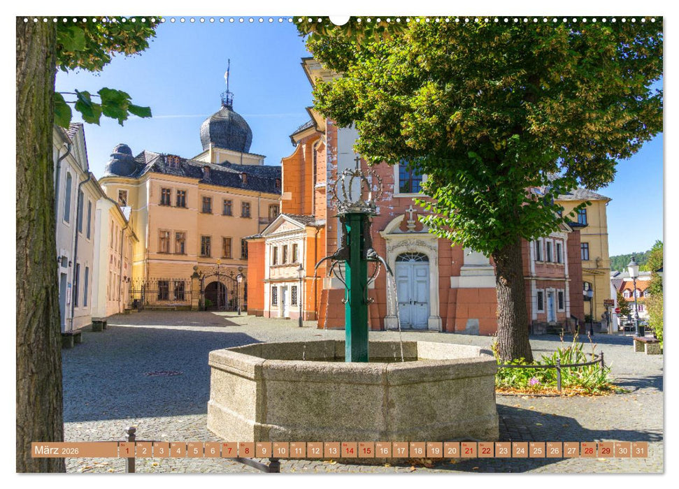 Greiz - Perle an der weißen Elster in Thüringen (CALVENDO Wandkalender 2026)