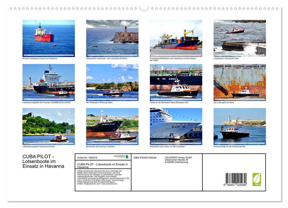 CUBA PILOT - Lotsenboote im Einsatz in Havanna (CALVENDO Premium Wandkalender 2026)
