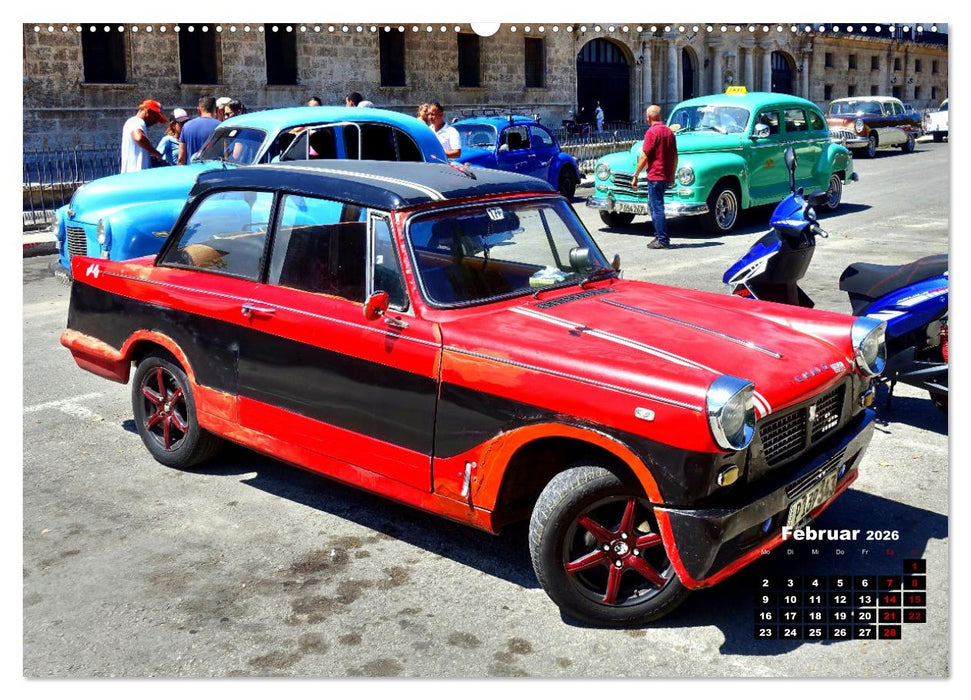 Triumph Herald - Ein britischer Klassiker in Havanna (CALVENDO Premium Wandkalender 2026)