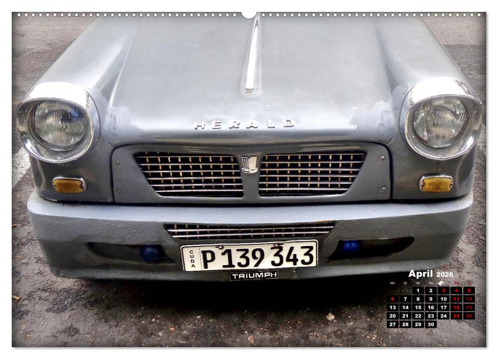 Triumph Herald - Ein britischer Klassiker in Havanna (CALVENDO Premium Wandkalender 2026)