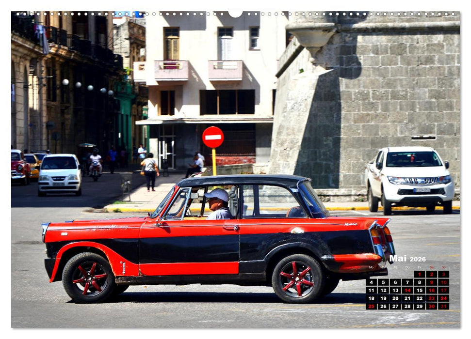 Triumph Herald - Ein britischer Klassiker in Havanna (CALVENDO Premium Wandkalender 2026)