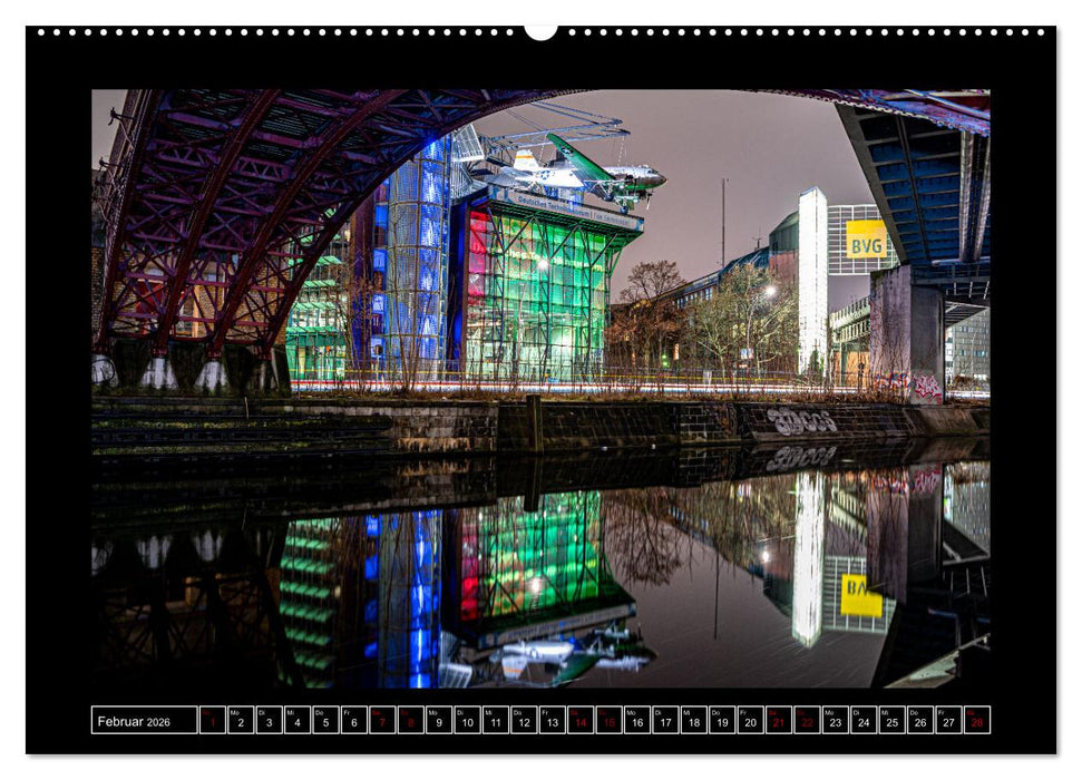 Berlin im Dunkeln (CALVENDO Premium Wandkalender 2026)