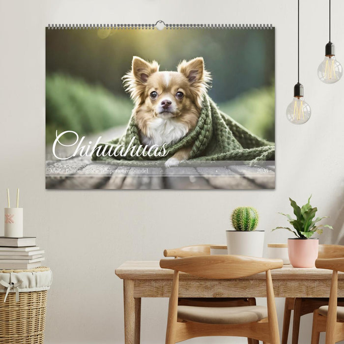 Chihuahuas - Kleine Hunde - große Temperamentbündel (CALVENDO Wandkalender 2026)