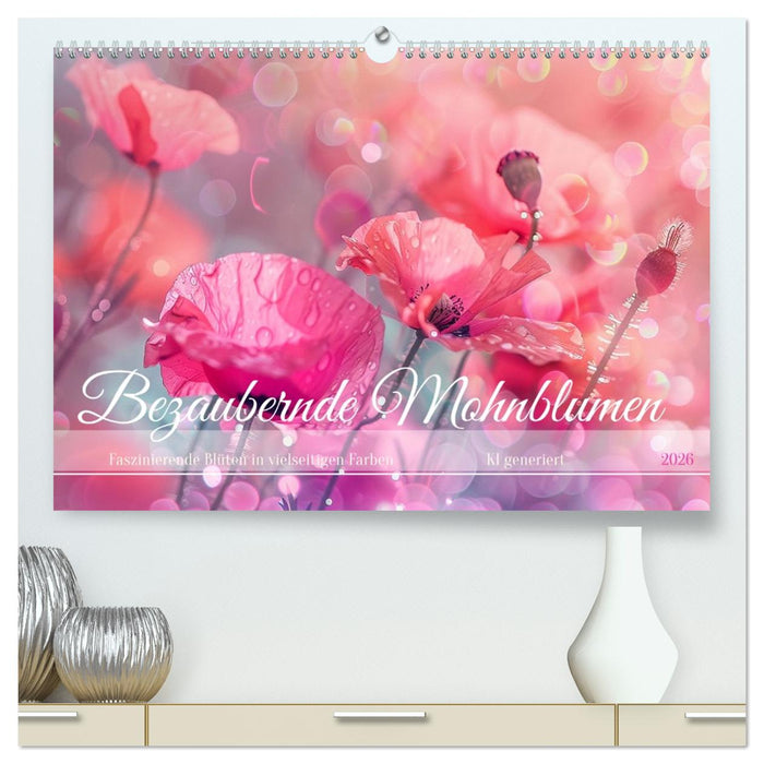 Bezaubernde Mohnblumen (CALVENDO Premium Wandkalender 2026)
