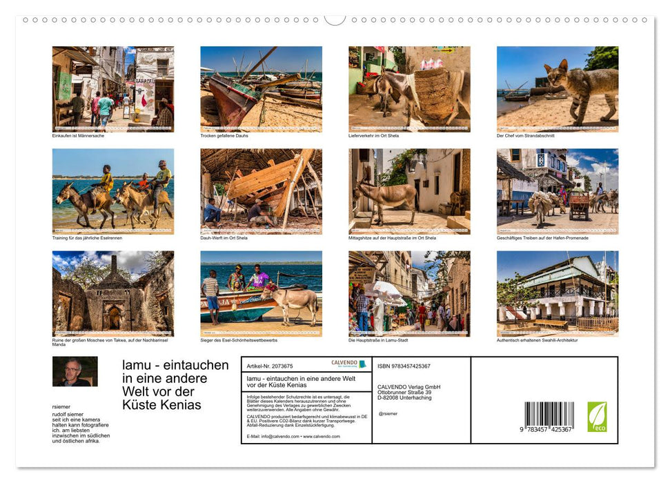 lamu - eintauchen in eine andere Welt vor der Küste Kenias (CALVENDO Premium Wandkalender 2026)