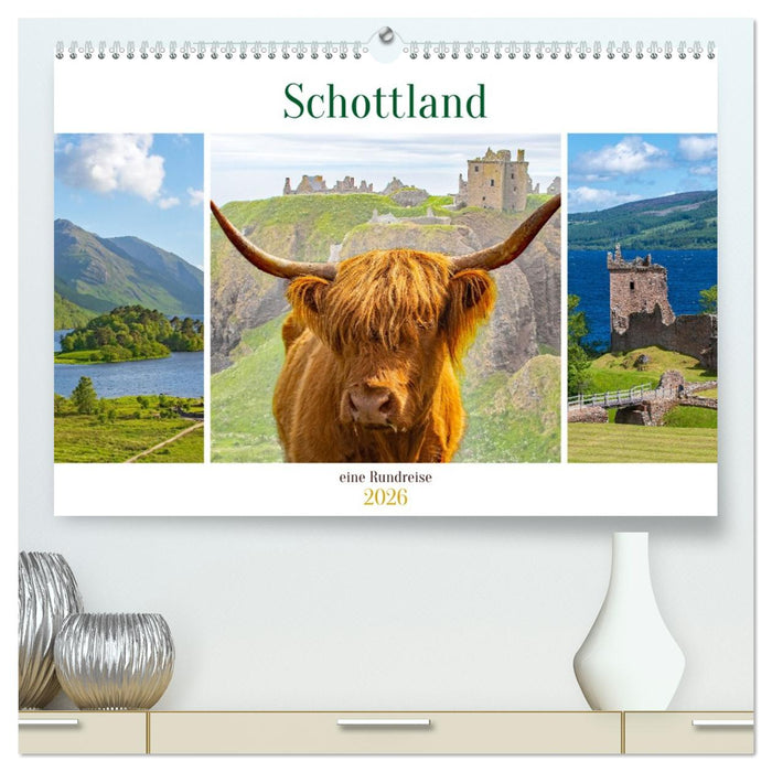 Schottland - eine Rundreise (CALVENDO Premium Wandkalender 2026)