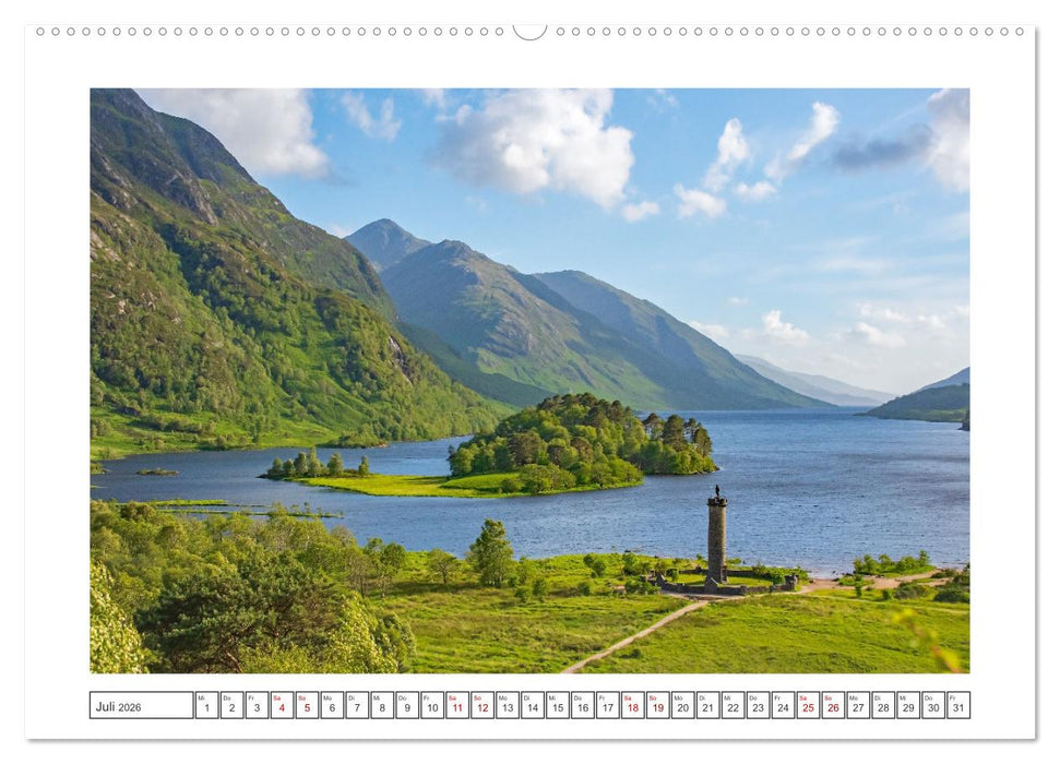 Schottland - eine Rundreise (CALVENDO Premium Wandkalender 2026)
