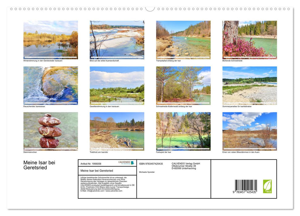 Meine Isar bei Geretsried (CALVENDO Premium Wandkalender 2026)