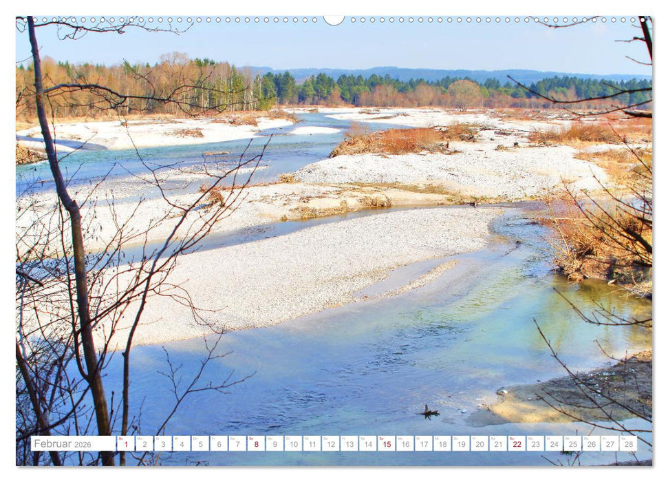 Meine Isar bei Geretsried (CALVENDO Premium Wandkalender 2026)