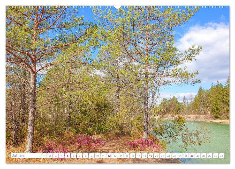 Meine Isar bei Geretsried (CALVENDO Premium Wandkalender 2026)