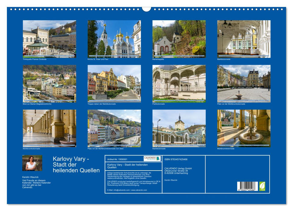 Karlovy Vary - Stadt der heilenden Quellen (CALVENDO Wandkalender 2026)