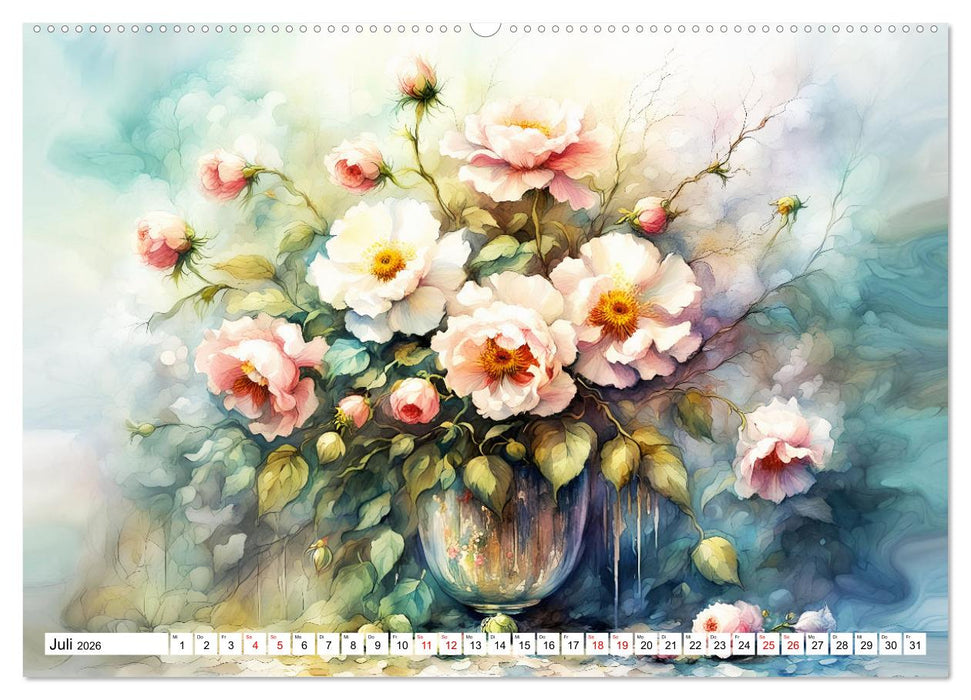 Blumenbuketts (CALVENDO Premium Wandkalender 2026)