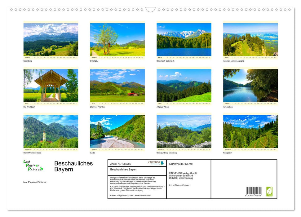 Beschauliches Bayern (CALVENDO Wandkalender 2026)