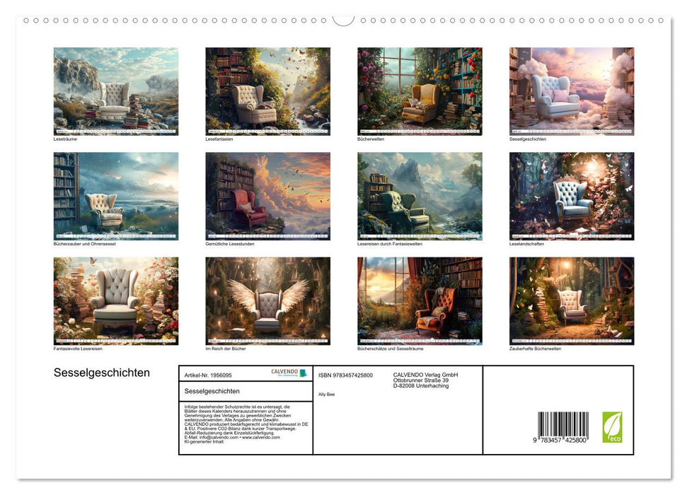 Sesselgeschichten (CALVENDO Premium Wandkalender 2026)