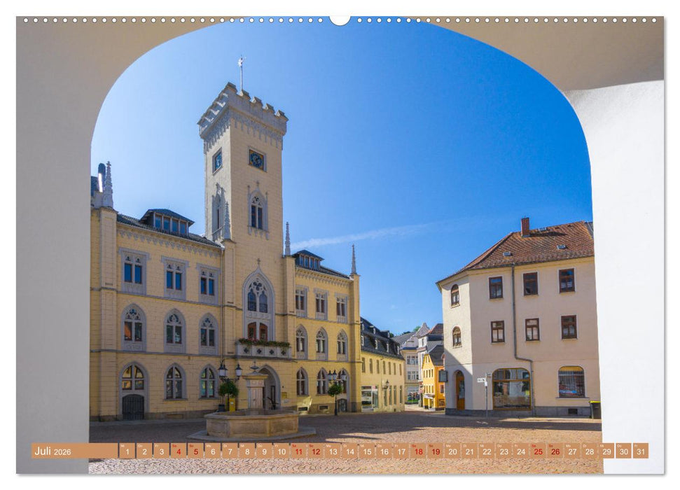 Greiz - Perle an der weißen Elster in Thüringen (CALVENDO Premium Wandkalender 2026)