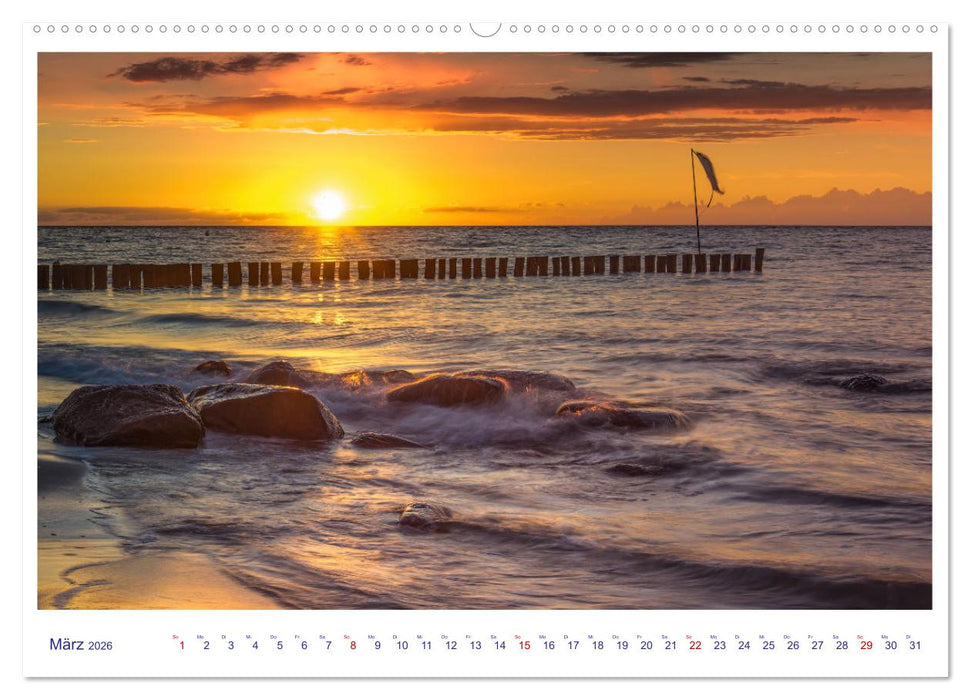 Farbzauber der Ostsee (CALVENDO Premium Wandkalender 2026)
