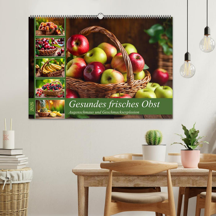 Gesundes frisches Obst (CALVENDO Wandkalender 2026)