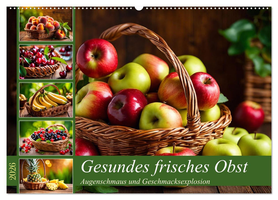 Gesundes frisches Obst (CALVENDO Wandkalender 2026)