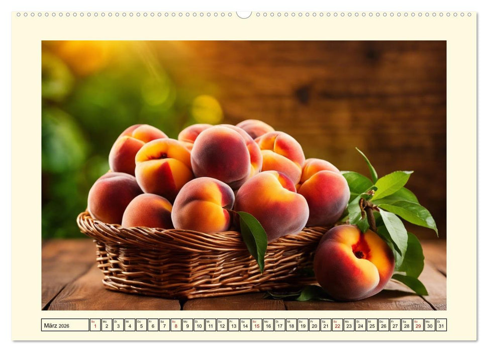 Gesundes frisches Obst (CALVENDO Wandkalender 2026)