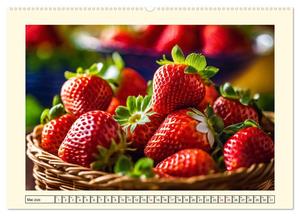 Gesundes frisches Obst (CALVENDO Wandkalender 2026)