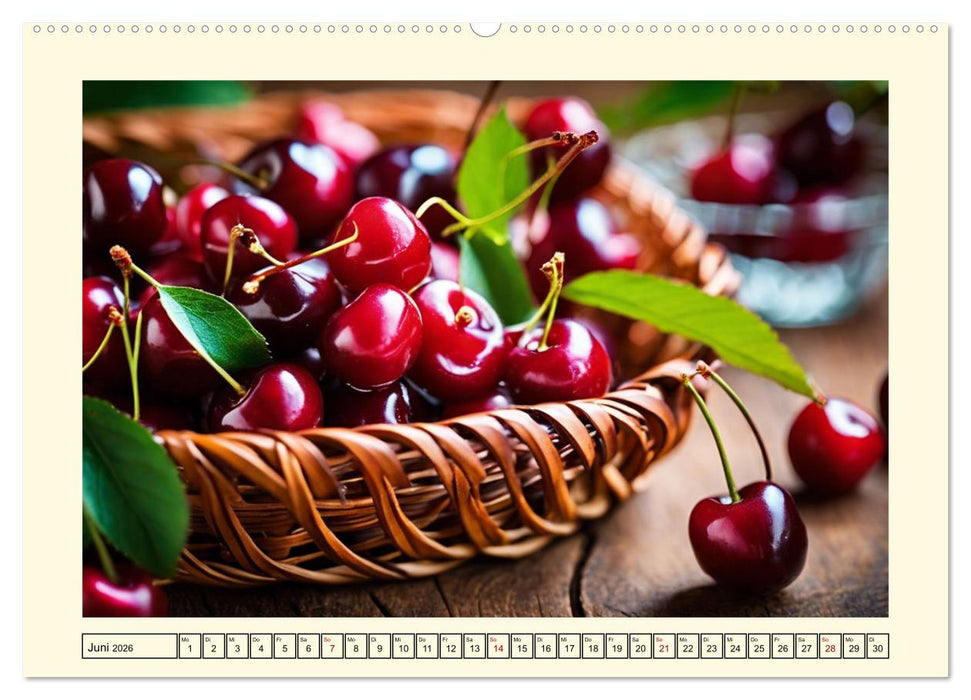 Gesundes frisches Obst (CALVENDO Wandkalender 2026)