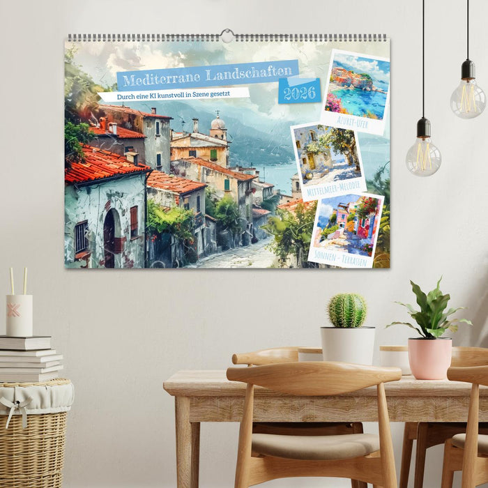 Mediterrane Landschaften (CALVENDO Wandkalender 2026)