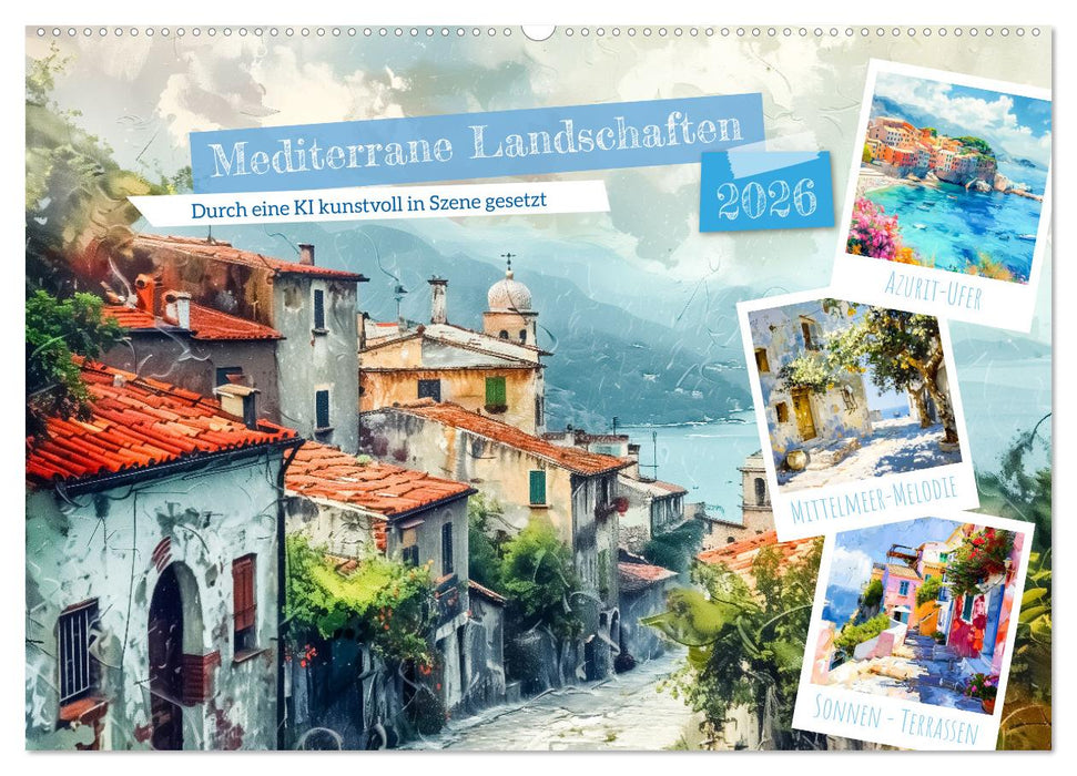 Mediterrane Landschaften (CALVENDO Wandkalender 2026)