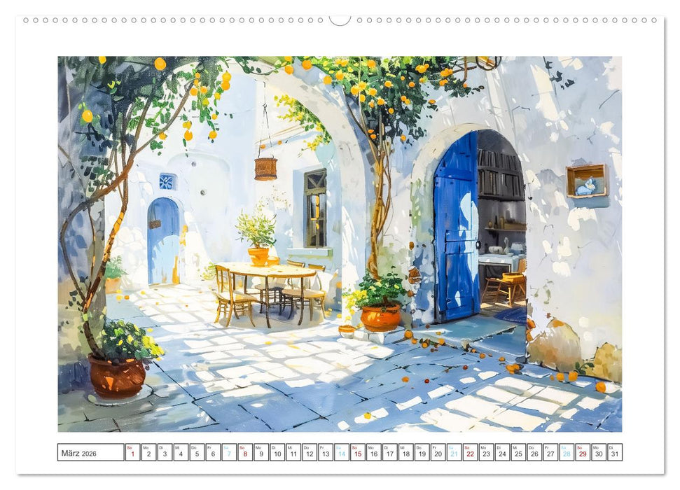 Mediterrane Landschaften (CALVENDO Wandkalender 2026)