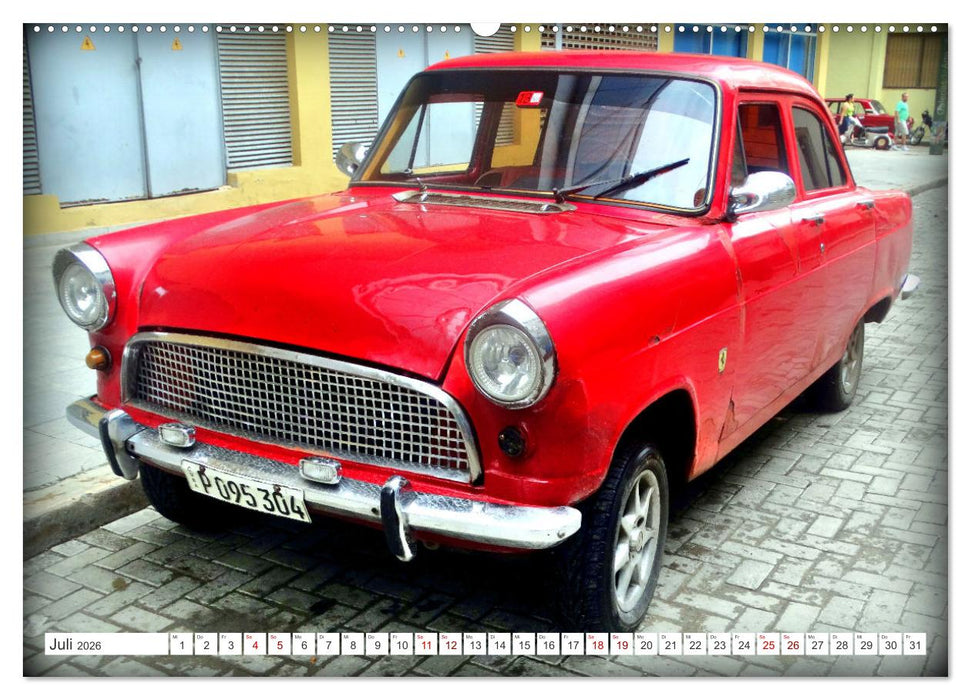 FORD CONSUL - Ein britischer Klassiker in Kuba (CALVENDO Premium Wandkalender 2026)