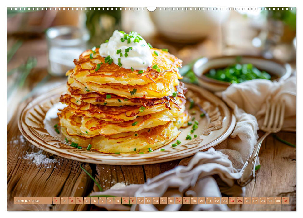 Alles Kartoffel oder was?! - Gerichte aus der Kartoffelwelt (CALVENDO Wandkalender 2026)