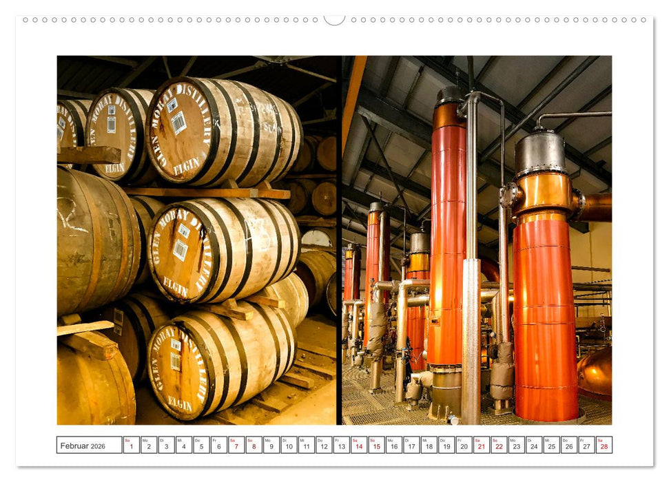 Schottland - Castles und Whisky (CALVENDO Premium Wandkalender 2026)