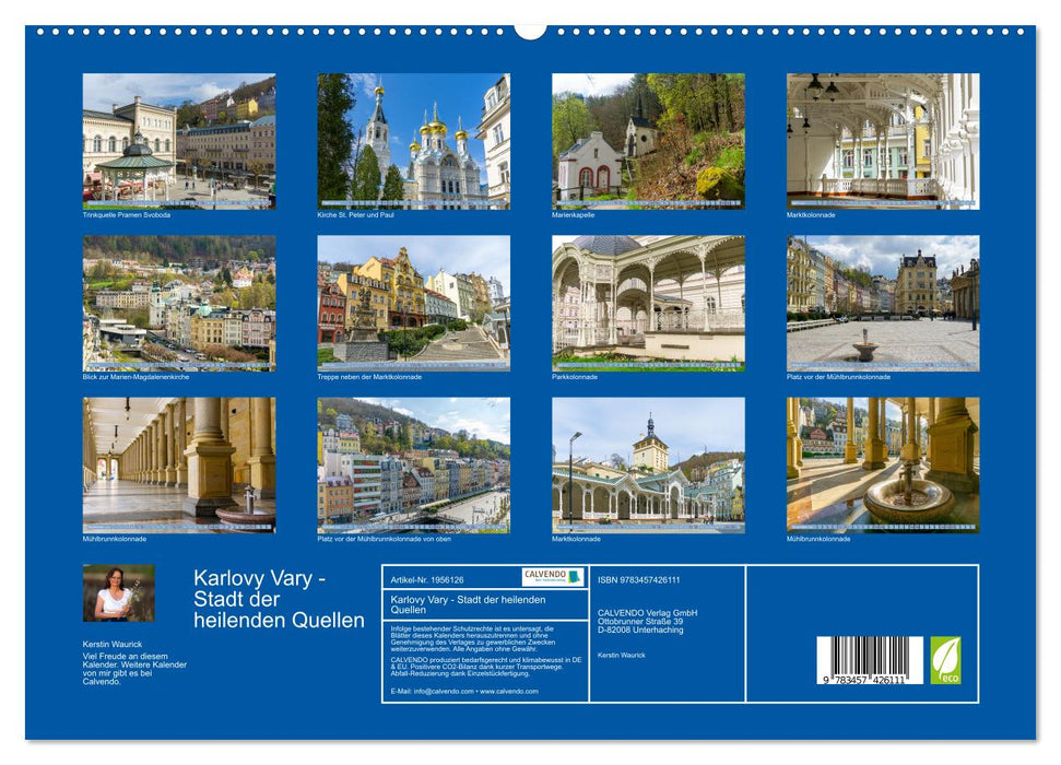 Karlovy Vary - Stadt der heilenden Quellen (CALVENDO Premium Wandkalender 2026)