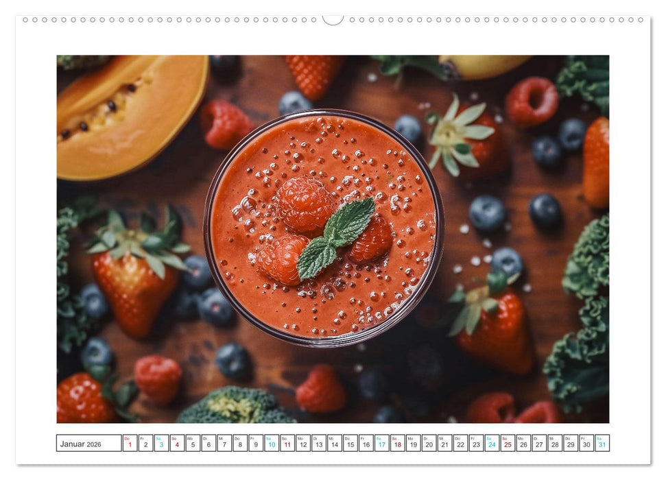 Leckere Smoothies (CALVENDO Wandkalender 2026)