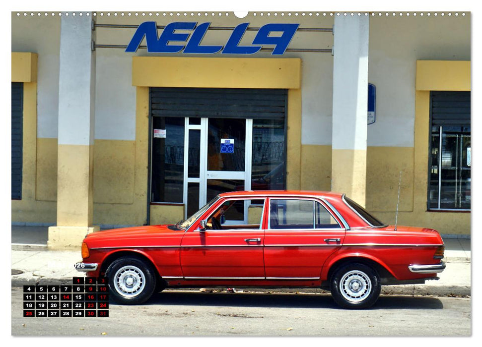 Autos mit Stern - Mercedes-Benz auf Kuba (CALVENDO Premium Wandkalender 2026)