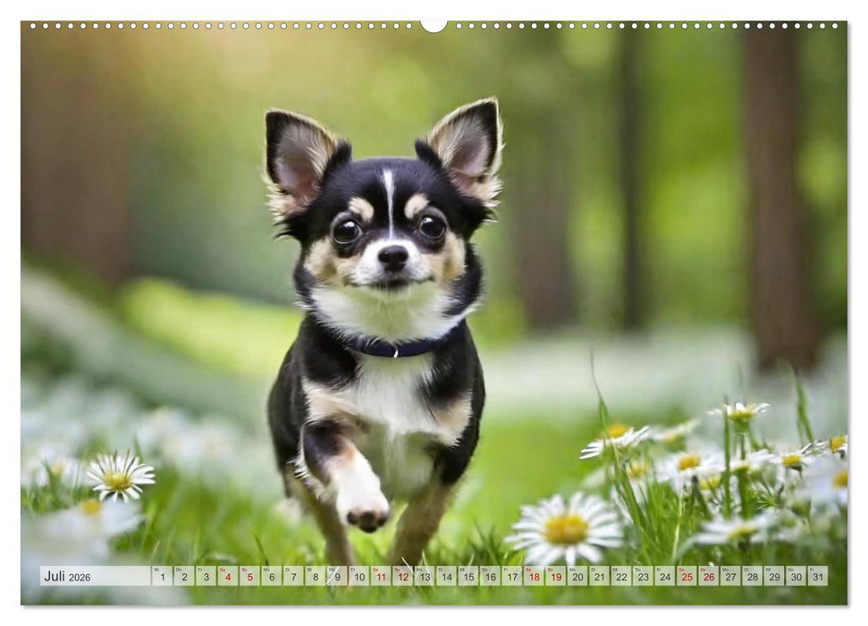 Chihuahuas - Kleine Hunde - große Temperamentbündel (CALVENDO Premium Wandkalender 2026)