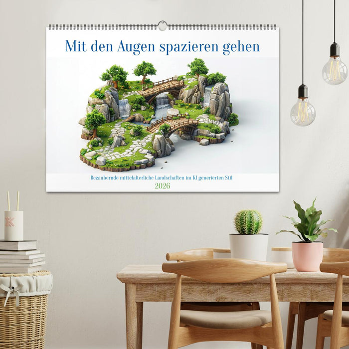 Mit den Augen spazieren gehen (CALVENDO Wandkalender 2026)