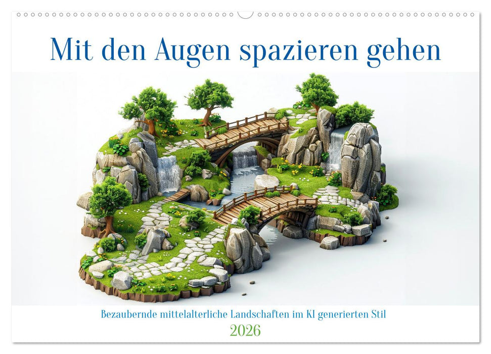 Mit den Augen spazieren gehen (CALVENDO Wandkalender 2026)