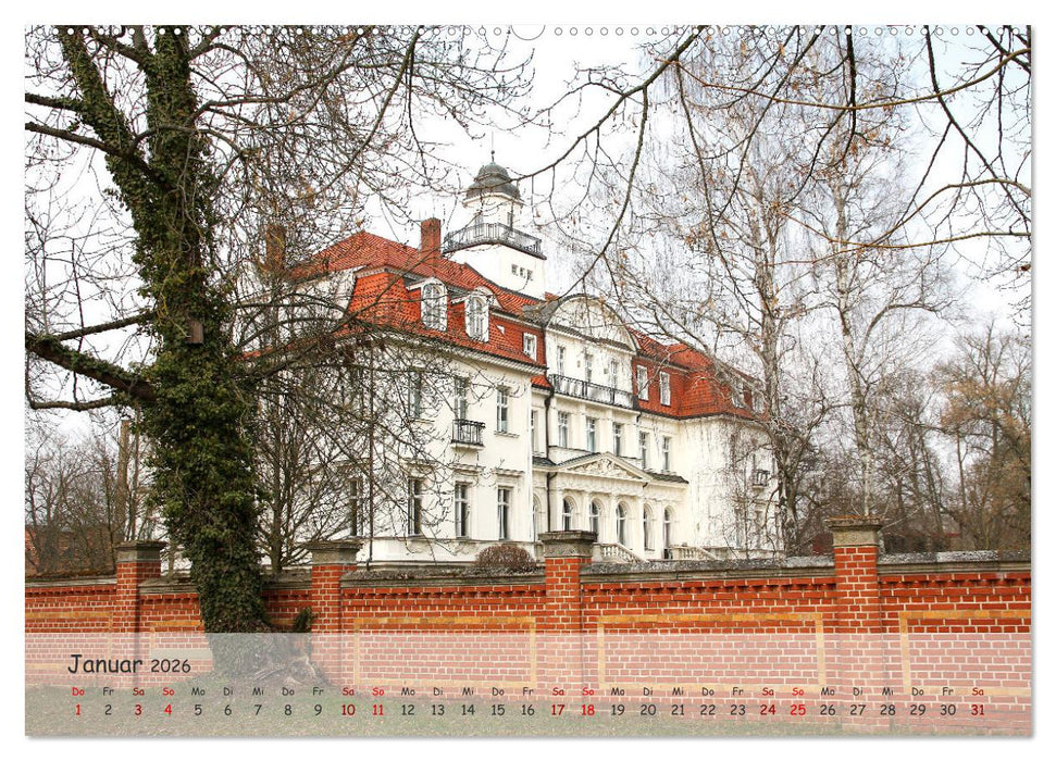 Schlösser in Ostdeutschland (CALVENDO Premium Wandkalender 2026)