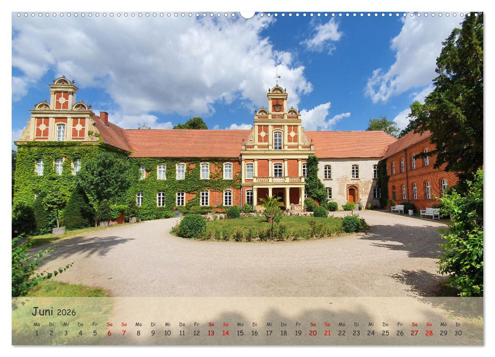 Schlösser in Ostdeutschland (CALVENDO Premium Wandkalender 2026)