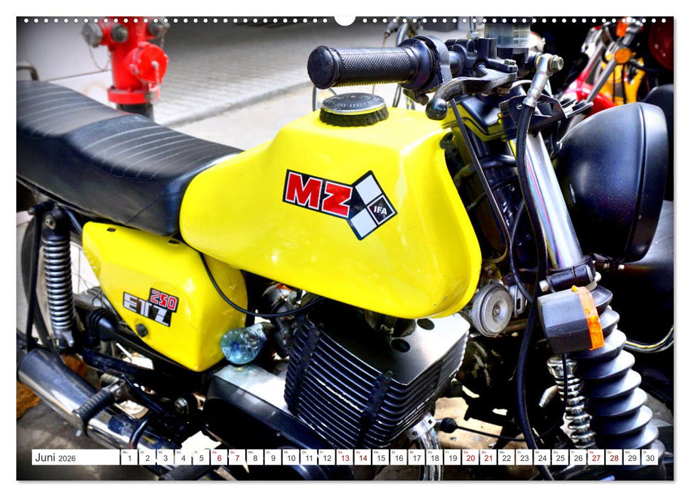 MZ ETZ 250 - Exportschlager der DDR (CALVENDO Premium Wandkalender 2026)